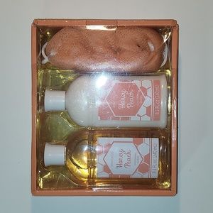 Unopened Honey Peach Shower Gel and Body Lotion Set
